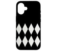 Couleur de l'année 2026 Motif Harlequin de Danseuse Noire Coque pour iPhone 16
