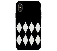 Couleur de l'année 2026 Motif Harlequin de Danseuse Noire Coque pour iPhone X/XS