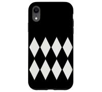 Couleur de l'année 2026 Motif Harlequin de Danseuse Noire Coque pour iPhone XR