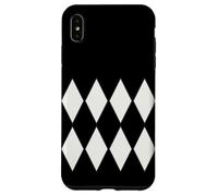 Couleur de l'année 2026 Motif Harlequin de Danseuse Noire Coque pour iPhone XS Max