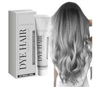 Couleur Des Cheveux Argentés - Couleur De Cheveux Gris Permanent | 100ml Couleur De Teinture Pour Cheveux Gris Argenté,Supplies De Coloration Naturelle Naturelle, Chatoyant À Multiples Facettes