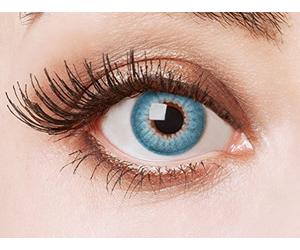 Couleur des lentilles de contact Blue Fire de aricona - sans correction