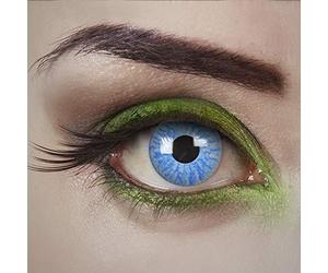 Couleur des lentilles de contact Light Blue de aricona - les lentilles colorées pour le carnaval- des soirées à thème d'Halloween - sans correction