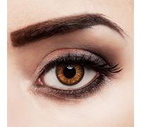 Couleur des lentilles de contact Orange Lilly de aricona - années couvrant la lentille à terme pour les yeux sombres et claires- sans correction- les lentilles colorées pour le carnaval- des soirées à thème et des costumes d'Halloween