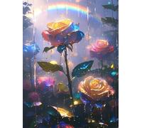 Couleur Diamond Painting Enfant 65x80cm Broderie Diamant Rose, 2025 DIY Diamond Art Kit Complet Round Peinture Diamant Adulte Strass Cristal Point de Croix Painting Artisanat pour Décoration z710-t