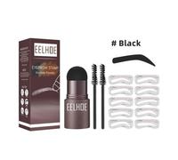 Couleur Ensemble Noir Pochoir et Kit de tatouage pour les sourcils, stylo, crayon, Gel, étanche, parfait pour