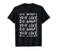 Couleur Grise « Do What You Love » - Graphique Gris tronqué T-Shirt