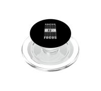 Couleur Grise Focus on Your Money Graphique Gris PopSockets PopGrip pour MagSafe