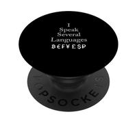 Couleur Grise Money Talk Grey Graphic PopSockets PopGrip Adhésif