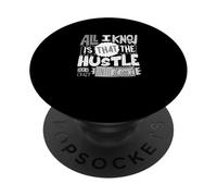 Couleur Grise The Hustle Looks Crazy Grey Graphic PopSockets PopGrip Adhésif