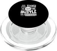 Couleur Grise The Hustle Looks Crazy Grey Graphic PopSockets PopGrip pour MagSafe