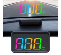 Couleur HUD GPS Dual Data voiture tête haute 90 x 45 mm Couleur Hud adapté à la maison Pas de saut vitesse plus cohérente et affichage innovant Design innovant Chapeau pare-soleil auto-équipé