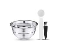 couleur jaune clair Capsules de Café Réutilisables Vertuo en Acier inoxydable, 230ml, Pour Nespresso Vertuoli