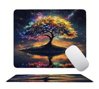 Couleur Lac Tapis de Souris 240 x 200 mm, Tapis de Souris Gaming de Haute Précision, Bords Cousus, Base en Caoutchouc Antidérapante, Glisse Ultra-Douce et Un Suivi Optimal, Travail Domicile s0z-373