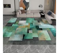 Couleur Lavable Tapis de Salon Abstrait à imprimé Blocs De Couleur Géométrie, perd Pas Ses Poils pour la Maison Le Bureau la Chambre à Coucher Le Salon la Cuisine - 120 x 170 cm