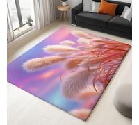 Couleur Lavable Tapis de Salon Rêve à imprimé 3D Dégradé Plantes, perd Pas Ses Poils pour la Maison Le Bureau la Chambre à Coucher Le Salon la Cuisine - 140 x 200 cm