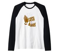 Couleur Marron Catch Hands Graphique Marron Manche Raglan