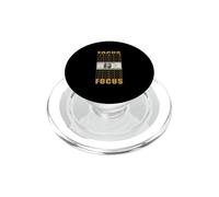 Couleur Marron Focus on Your Money Graphique Marron PopSockets PopGrip pour MagSafe