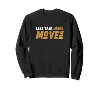 Couleur Marron Moins de Conversation, Plus de mouvements. Graphique Marron Sweatshirt