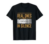 Couleur Marron Real Ones Move in Silence Graphique Marron T-Shirt