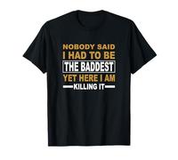 Couleur Marron The Baddest Brown Graphic T-Shirt