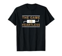 Couleur Marron The Game is Heartless Brown Graphic T-Shirt