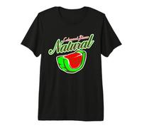 Couleur Naturelle et saveur pastèque rétro Vintage Fruits T-Shirt Haut de Gamme