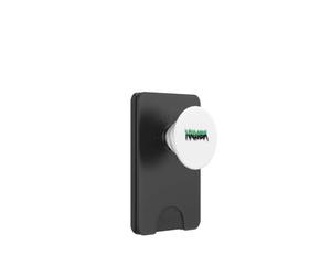 Couleur Noire drôle moitié nausée PopSockets PopWallet pour MagSafe
