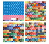 Couleur Nombre Autocollants Dot Autocollant Lettres Autocollants Autocollants De Couleur Image De Diamant Peinture Étiquettes Nombre Étiquettes De Classification pour peinture diamant