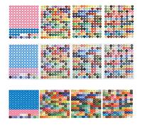 Couleur Nombre Autocollants Dot Autocollant Lettres Autocollants Autocollants De Couleur Image De Diamant Peinture Étiquettes Nombre Étiquettes De Classification pour peinture diamant