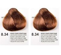 COULEUR OR 8.34 BLOND CLAIR CUIVRE DORÉ 100ML (Lot de 2)