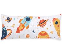 Couleur Orange Taie de Traversin 35x105 cm éToile Taie Oreiller Super Doux Protege Oreiller Corps Housse Coussin de Grossesse, Decoration Maison Housse Traversin, pour Dormeur Latéral Lit C - 99