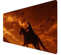 Couleur Orange Tapis de Souris Chevalier Tapis de Souris XXL 1000 x 500mm Mouse Pad avec Bords Cousus et Base en Caoutchouc Antidérapante Mouse Pad XXL, Ordinateur Portable, Accessoires Bureau c8223