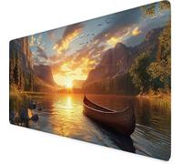 Couleur orange Tapis de Souris Paysage Tapis de Souris XXL 1200 x 600mm Mouse Pad avec Bords Cousus et Base en Caoutchouc Antidérapante Mouse Pad XXL, PC, Ordinateur Portable, Accessoires Bureau r8164