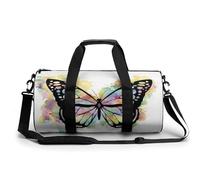 Couleur Papillon Sac De Sport Gym Sac De Voyage Sac Week-End Duffel Bag pour Camping Randonnée Voyage 45x23x23cm