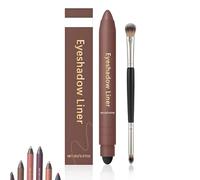 Couleur Parfaite Duo-Shadow Doublure 2-en-1 Eyeliner & Eyeshadow, Doublure D'ombre 2-en-1 Eyeliner, Longue Durée, Usure À L'épreuve Des Taches, Lisse Et Facile À Colorer(02)