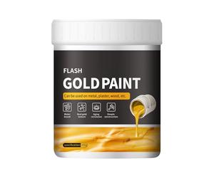Couleur : peinture dorée liquide de qualité supérieure - Lisse et brillante - Peinture dorée durable pour le bois plastique et le métal - Idées d'emballage de bricolage pour la décoration intérieure