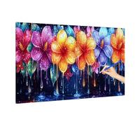 Couleur Peinture par Numero Adulte Enfant, Peinture Numero Adulte Fleurs, Kit Creatif Paint by Numbers for Adults avec Pinceaux et Pigment pour Tableau Decoration Murale, Cadeau Femme 180x80cm X-83