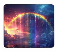 Couleur Petit Tapis de Souris 270x220mm avec Base en Caoutchouc Antidérapant et Imperméable, Gaming Tapis de Souris pour Femmes, Hommes, Ordinateurs Portables sans Fil, Cadeau, Paysage B-1433