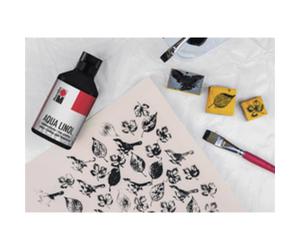 Couleur pour linogravure Aqua, 250 ml, bleu moyen