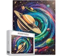 Couleur Puzzle 2000 Pièces Adultes, Grand Bois Puzzle Planète Motif Désign, 100x70cm Jigsaw Bricolage Artisanat 14 Ans Activité Familiale avec Emballage Cadeau pour Decoration Murale Maison, Model518