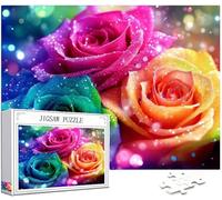 Couleur Puzzle 4000 Pièces Adultes, 5D DIY Puzzle Rose Couleur Puzzles, Jigsaw Jeu éducatif effrayant, Ddifficile pour Adultes avec Emballage Cadeau for Decoration Chambre Murale Cadeau Homme,Model126