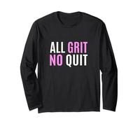 Couleur Rose All Grit No Quit Pink Graphic Manche Longue