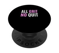 Couleur Rose All Grit No Quit Pink Graphic PopSockets PopGrip Adhésif