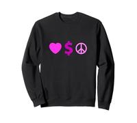 Couleur Rose, Amour, Richesse, Paix, Graphique Rose Sweatshirt
