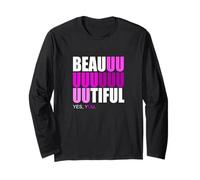 Couleur Rose Beautiful You Pink Graphic Manche Longue