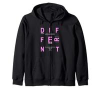 Couleur Rose - Graphique Rose différent Sweat à Capuche
