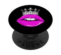 Couleur Rose Royal Kiss Pink Graphic PopSockets PopGrip Adhésif