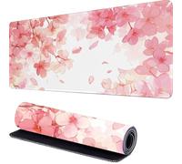 Couleur Rose Tapis de Souris Gamer 1800 x 900 x 3mm Blanc Tapis Souris XXL Extended Mousepad Desk Mat avec Base en Caoutchouc Antidérapant, Mouse Pad pour Ordinateur, PC, Bureau, Maison r-82
