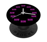 Couleur Rose The Perfect Time Pink Graphic PopSockets PopGrip Adhésif